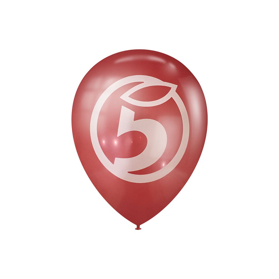Воздушный шарик с логотипом пятёрочка