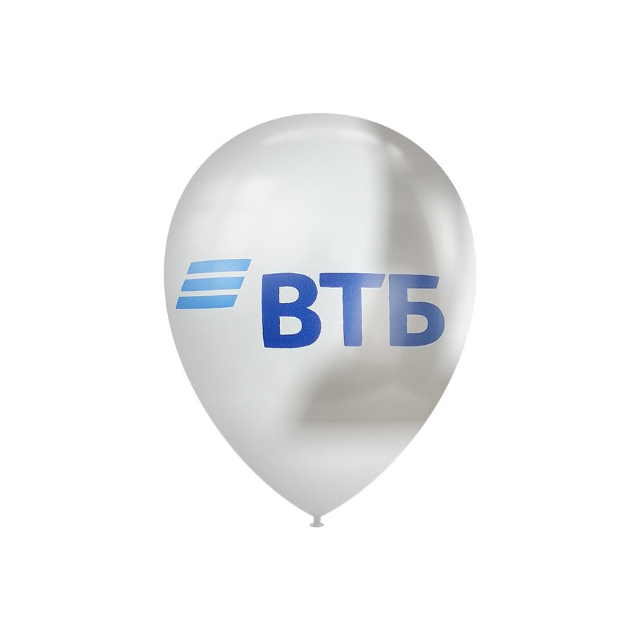 Воздушный шарик с логотипом банк втб