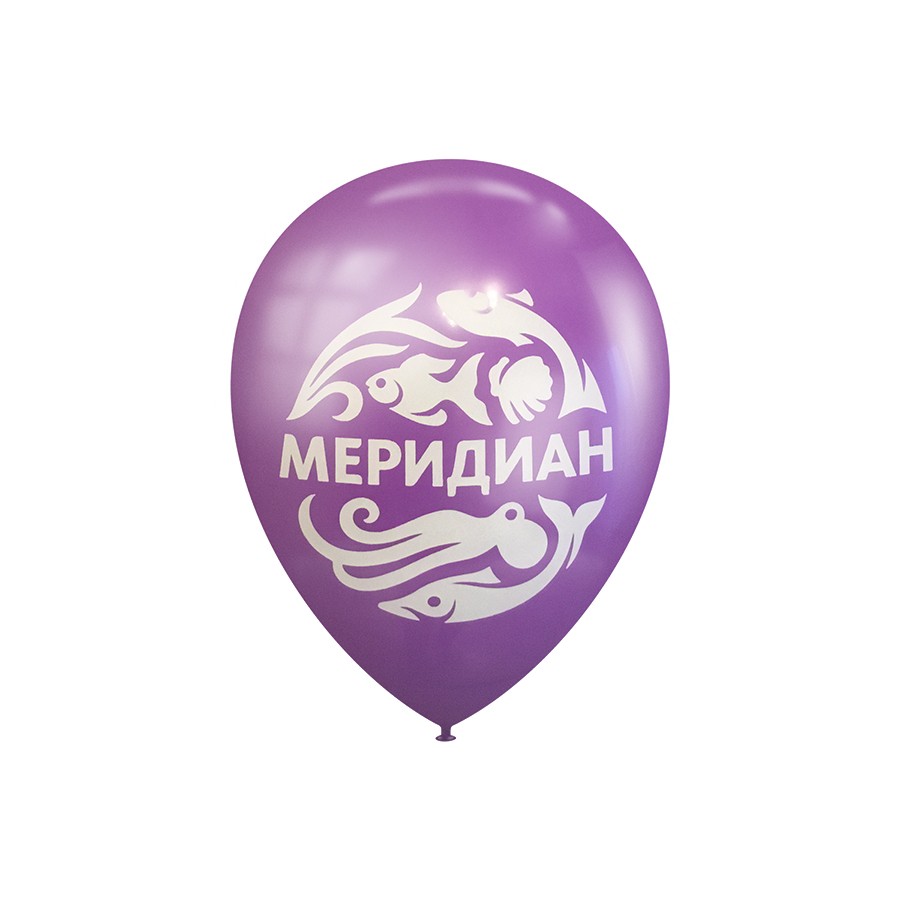 Воздушный шарик с логотипом меридиан