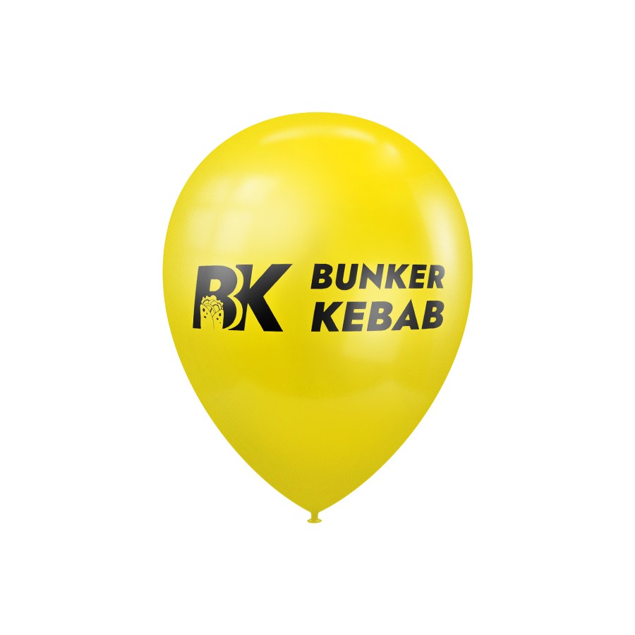 Воздушный шарик с печатью bunker kebab